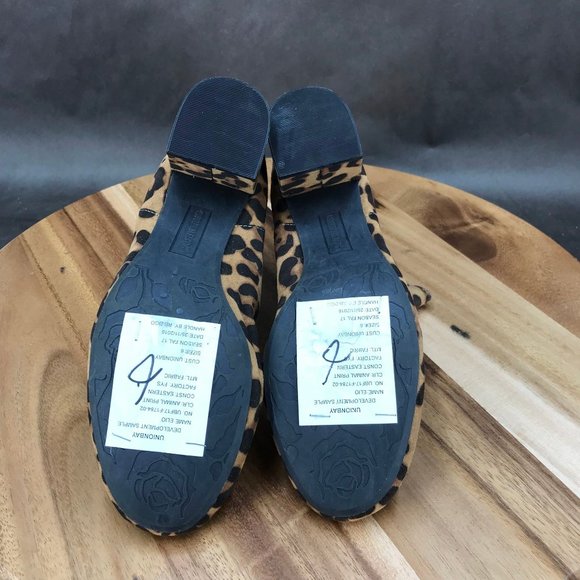 UnionBay Leopard Print Block Heel Chelsea Boots Womens Size 6 - Picture 5 of 7